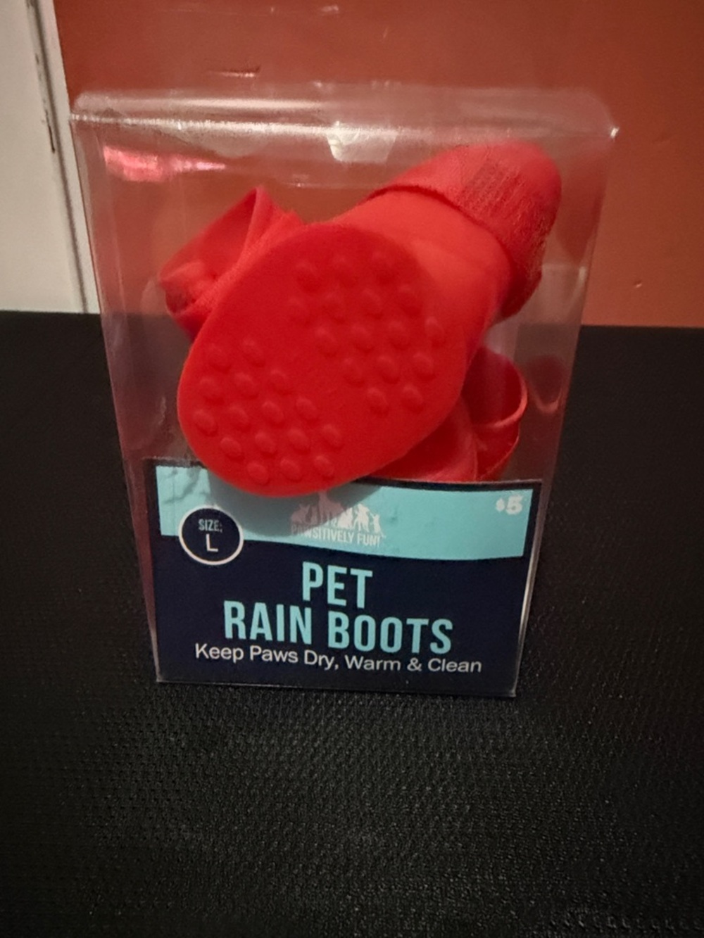 Pet Rain Boots - Bright Red